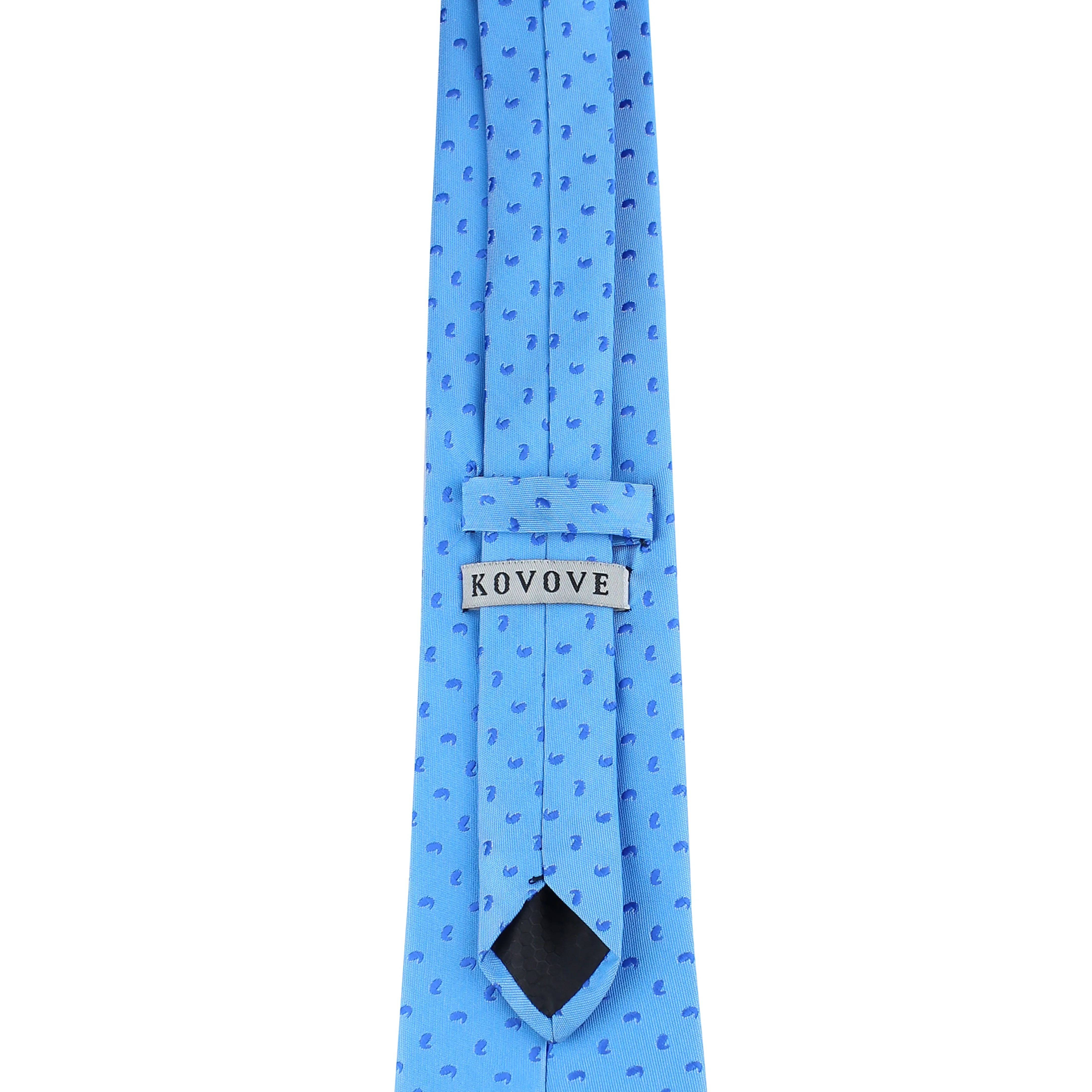 Kovove Blue Abstract Neck Tie For Men