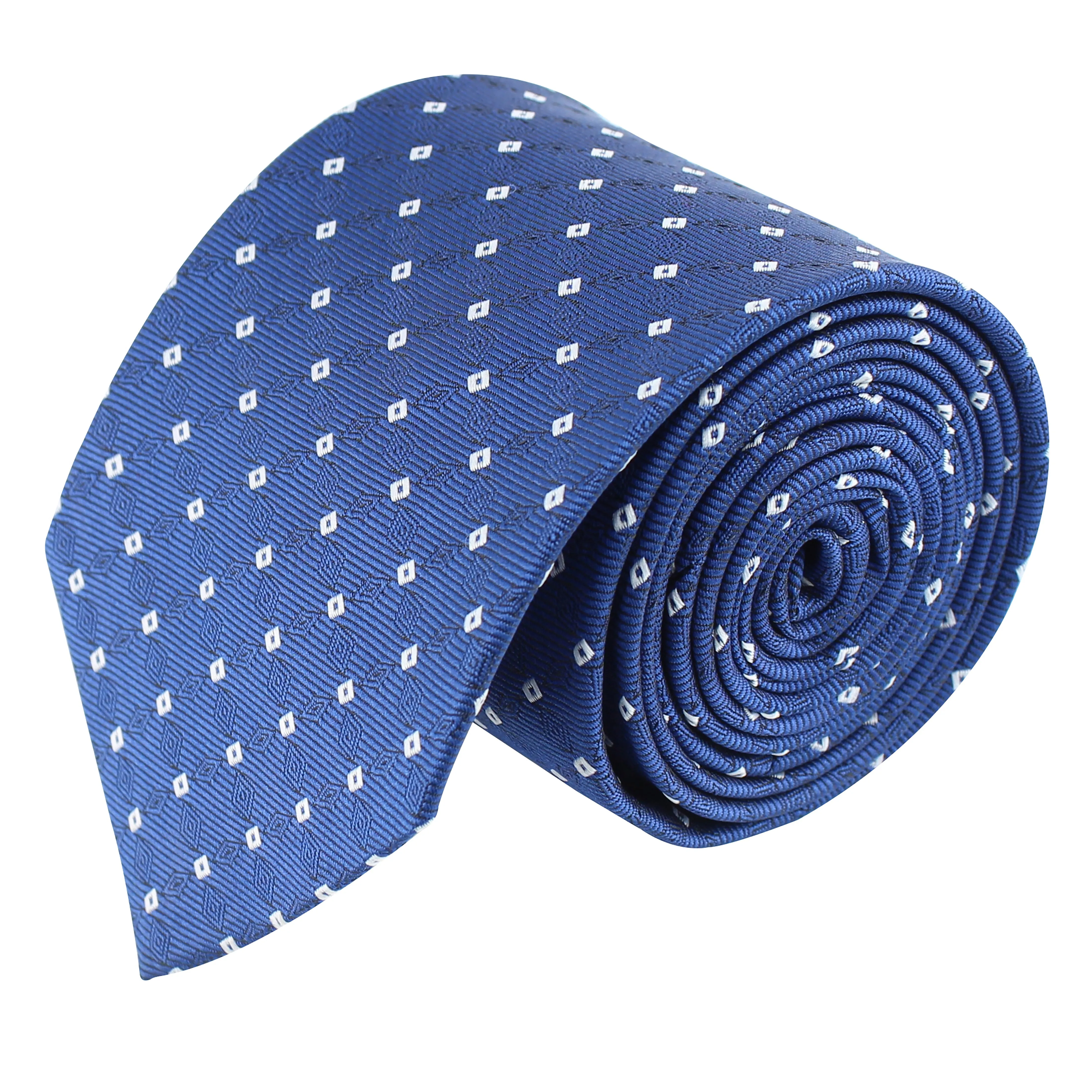 Kovove Blue Checkered Neck Tie For Men