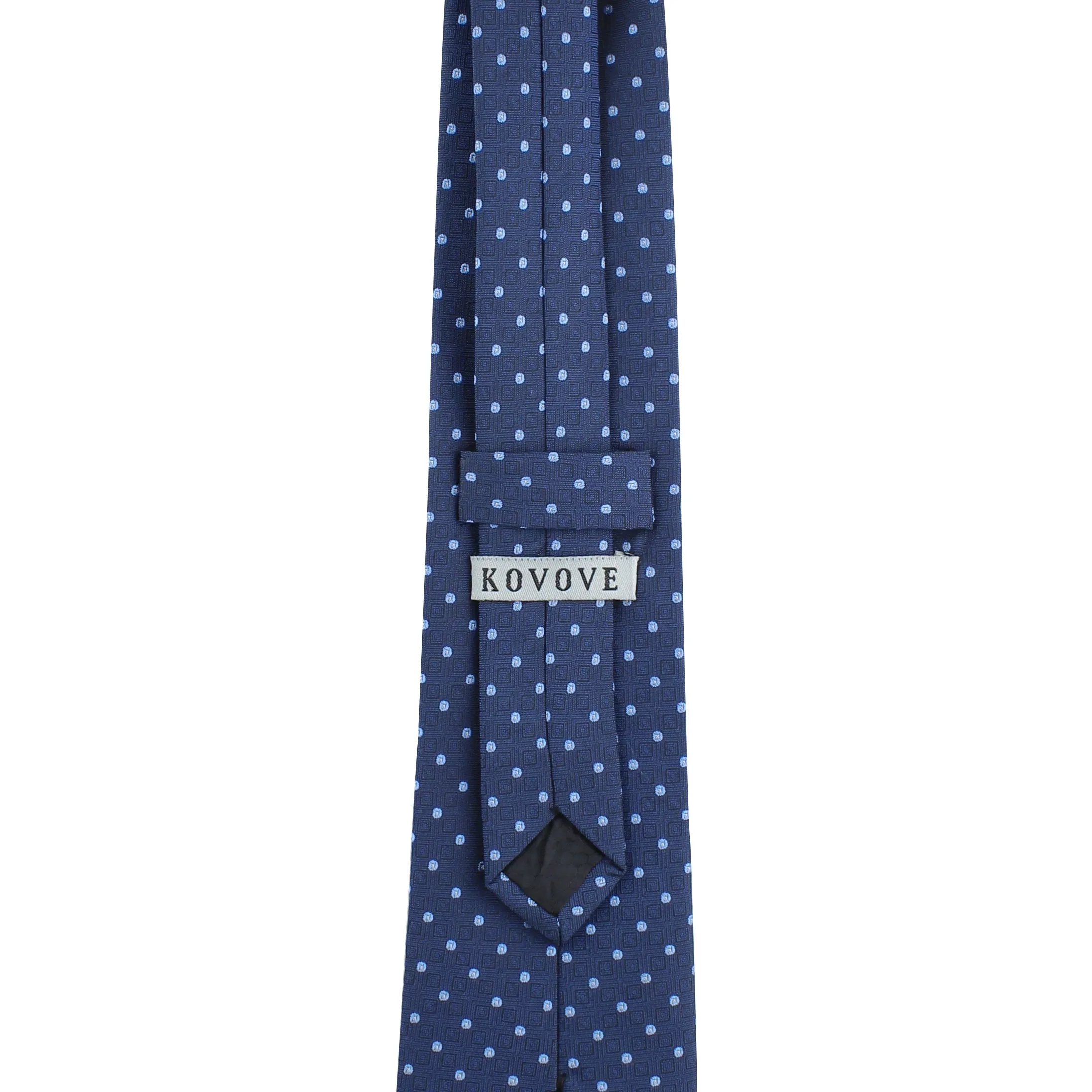 Kovove Classy Blue Polka Dot Neck Tie For Men