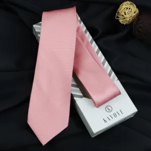 Kovove peach Solid Neck Tie For Men