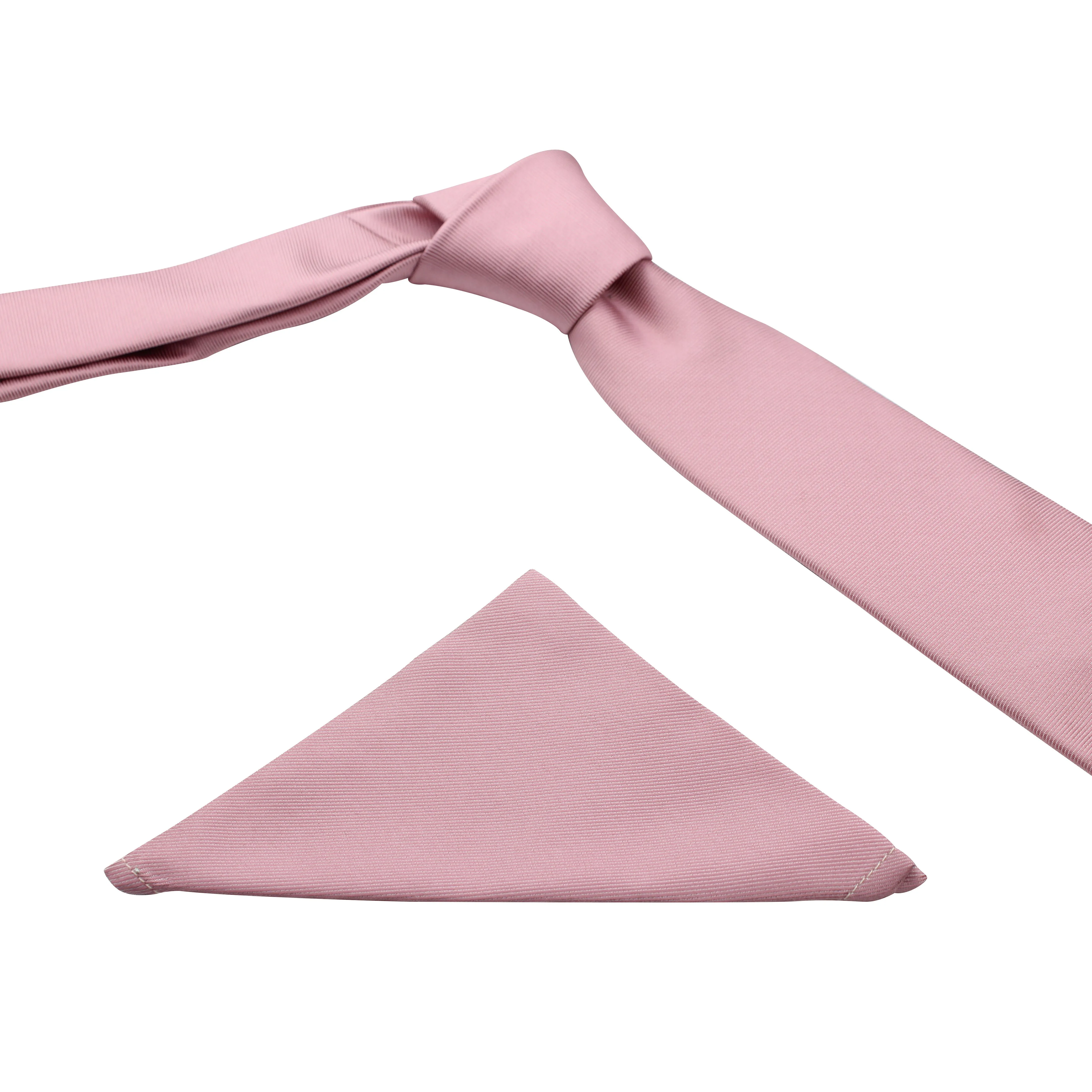 Kovove peach Solid Necktie and Pocket Square Gift Box