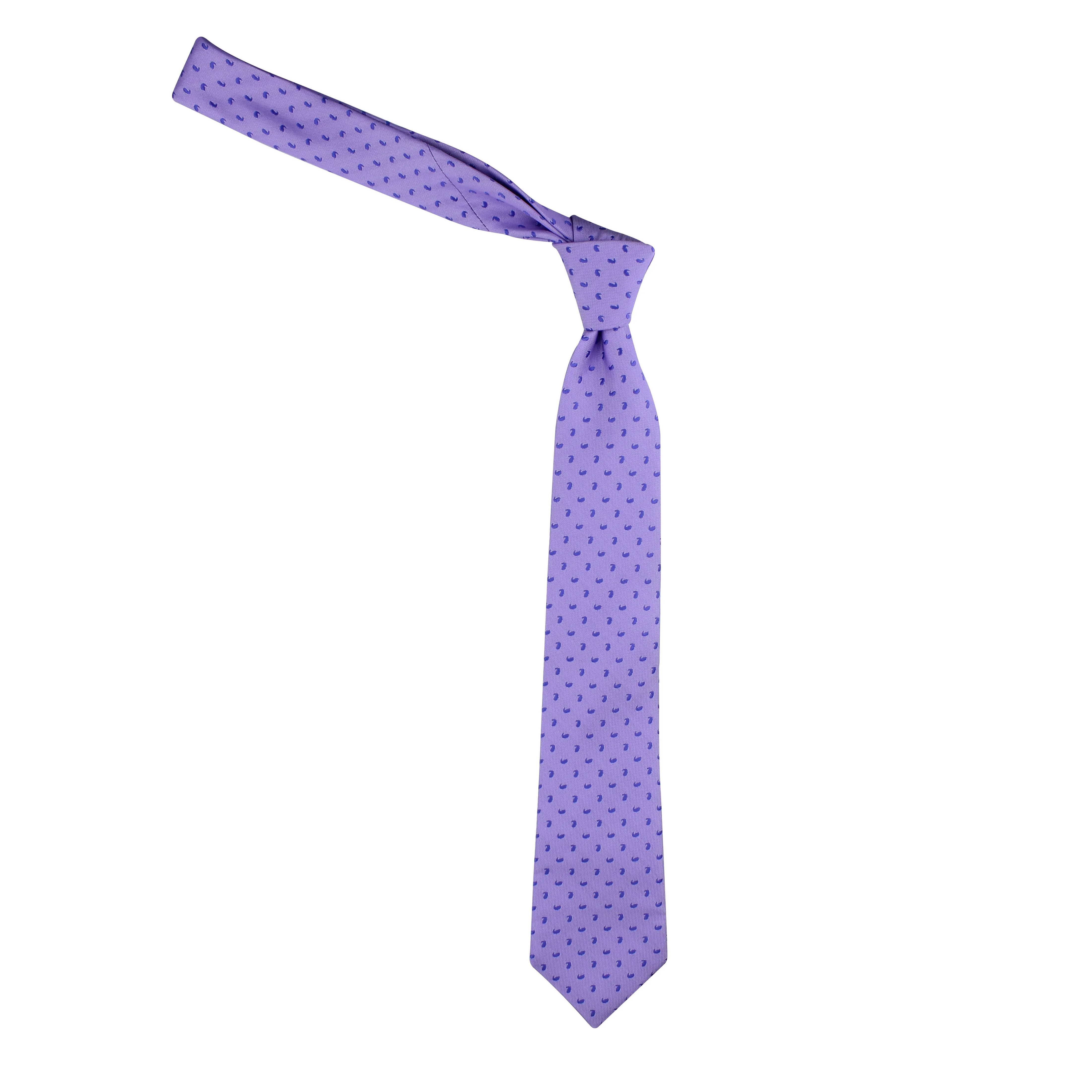 Kovove Purple Abstract Necktie and Pocket Square Gift Box