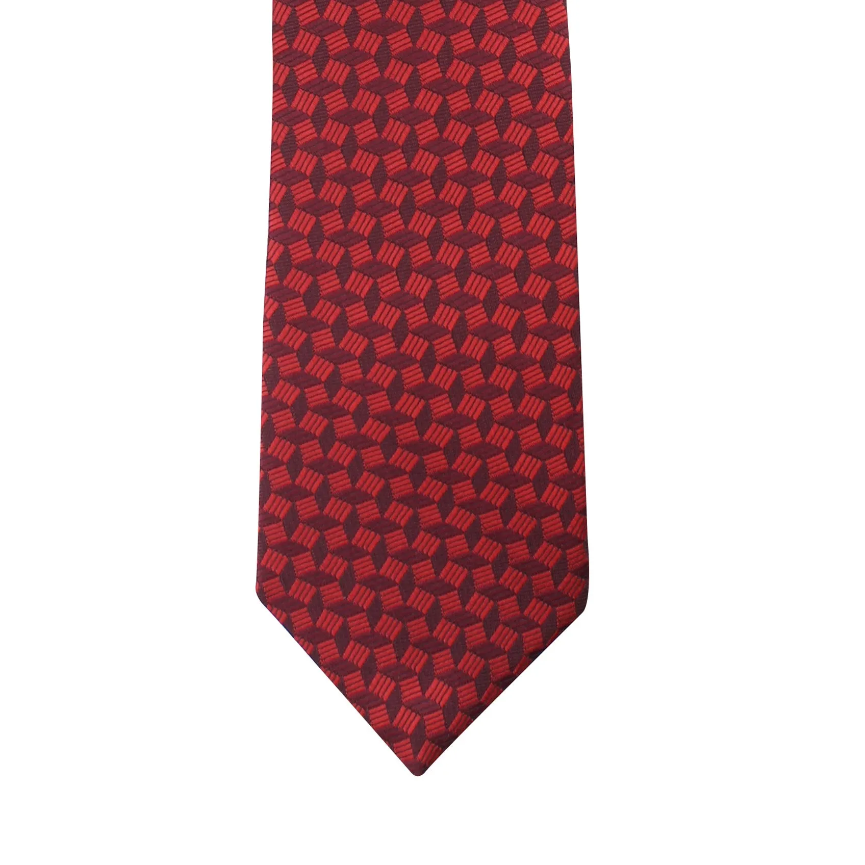 Kovove The Abstractzoid Red Necktie and Pocket Square Gift Box