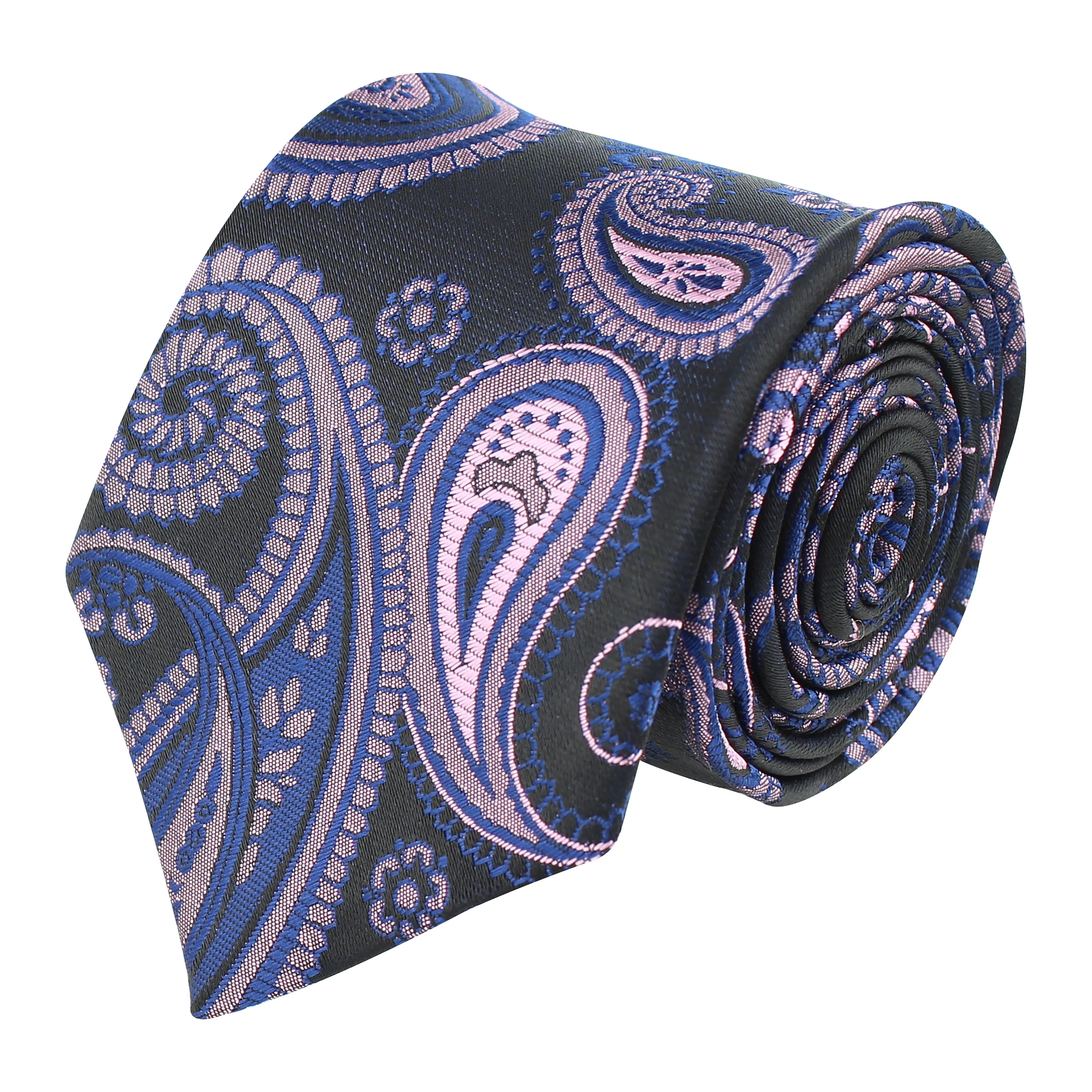 Kovove The Black Treat Paisley Neck Tie For Men