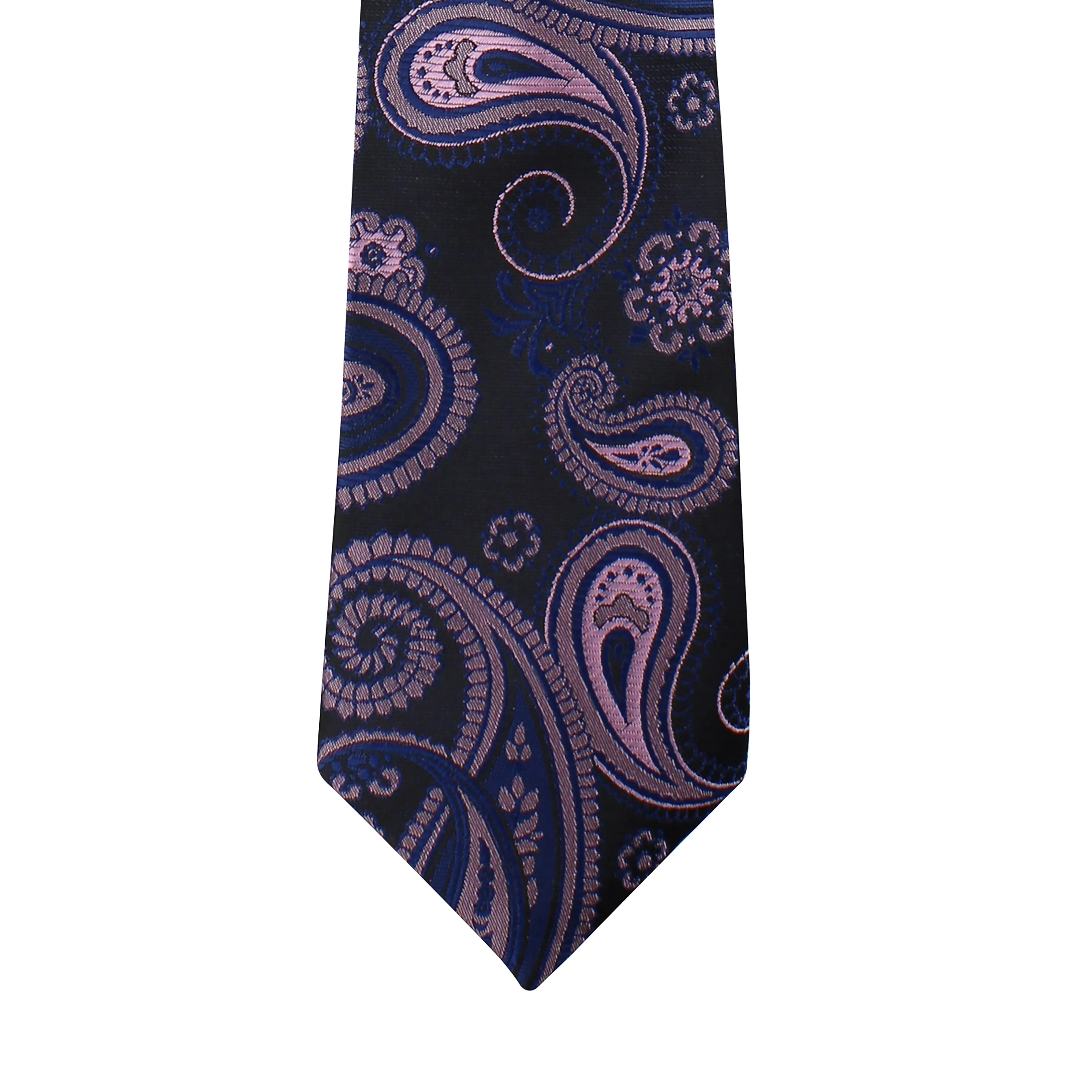 Kovove The Black Treat Paisley Neck Tie For Men