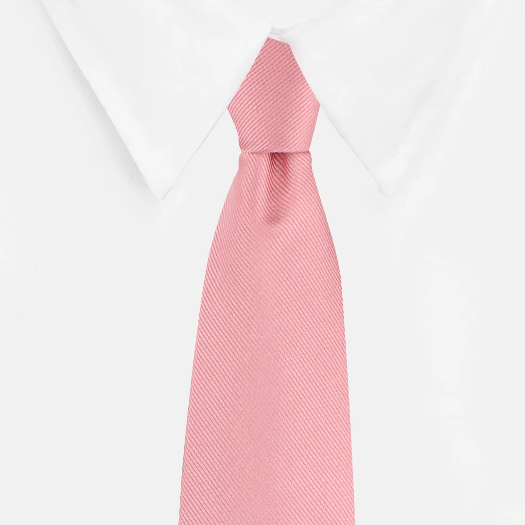 Kovove The Elegant Self Striped Pink Necktie For Men