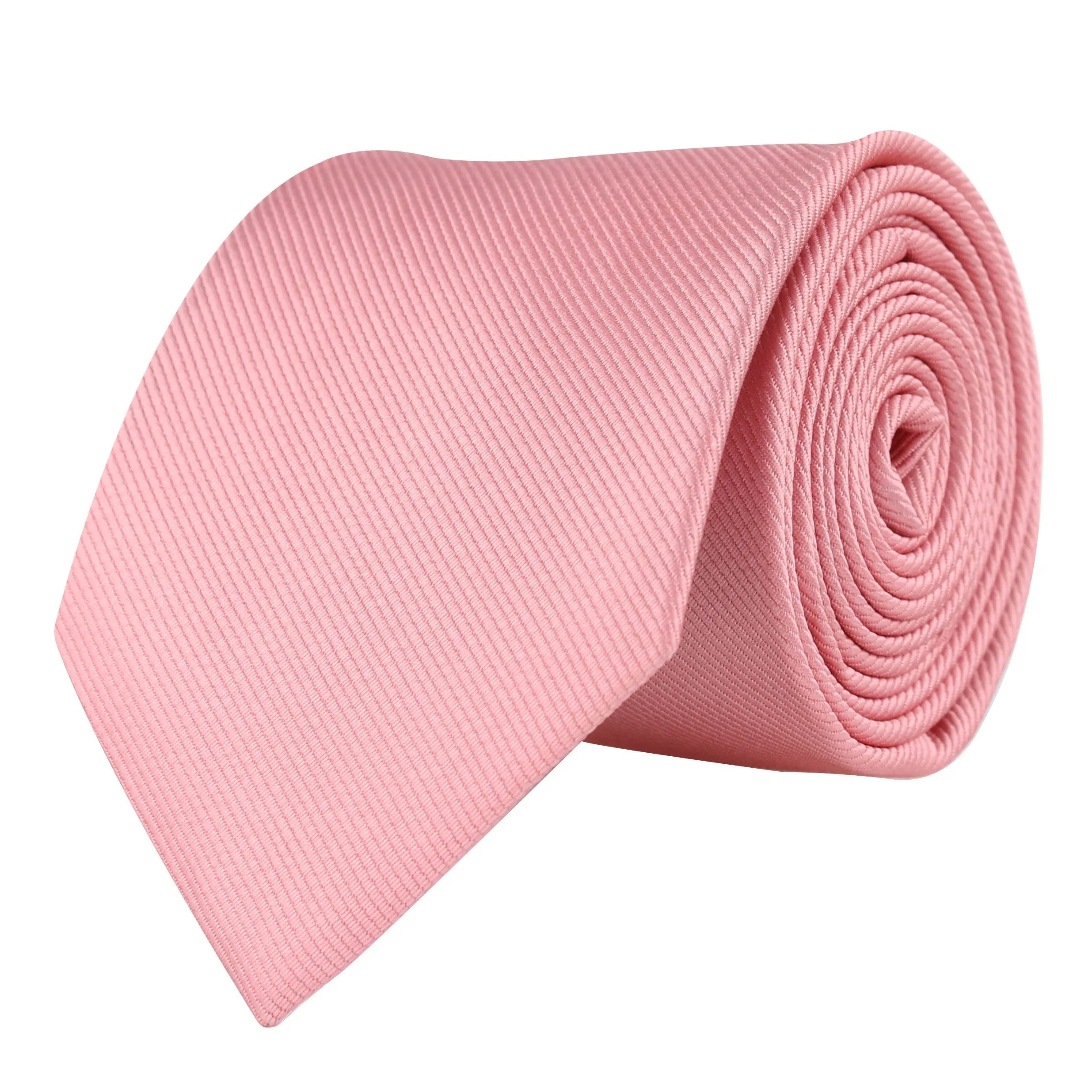 Kovove The Elegant Self Striped Pink Necktie For Men