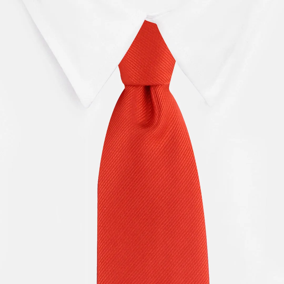 Kovove The Elegant Self Striped Red Necktie For Men