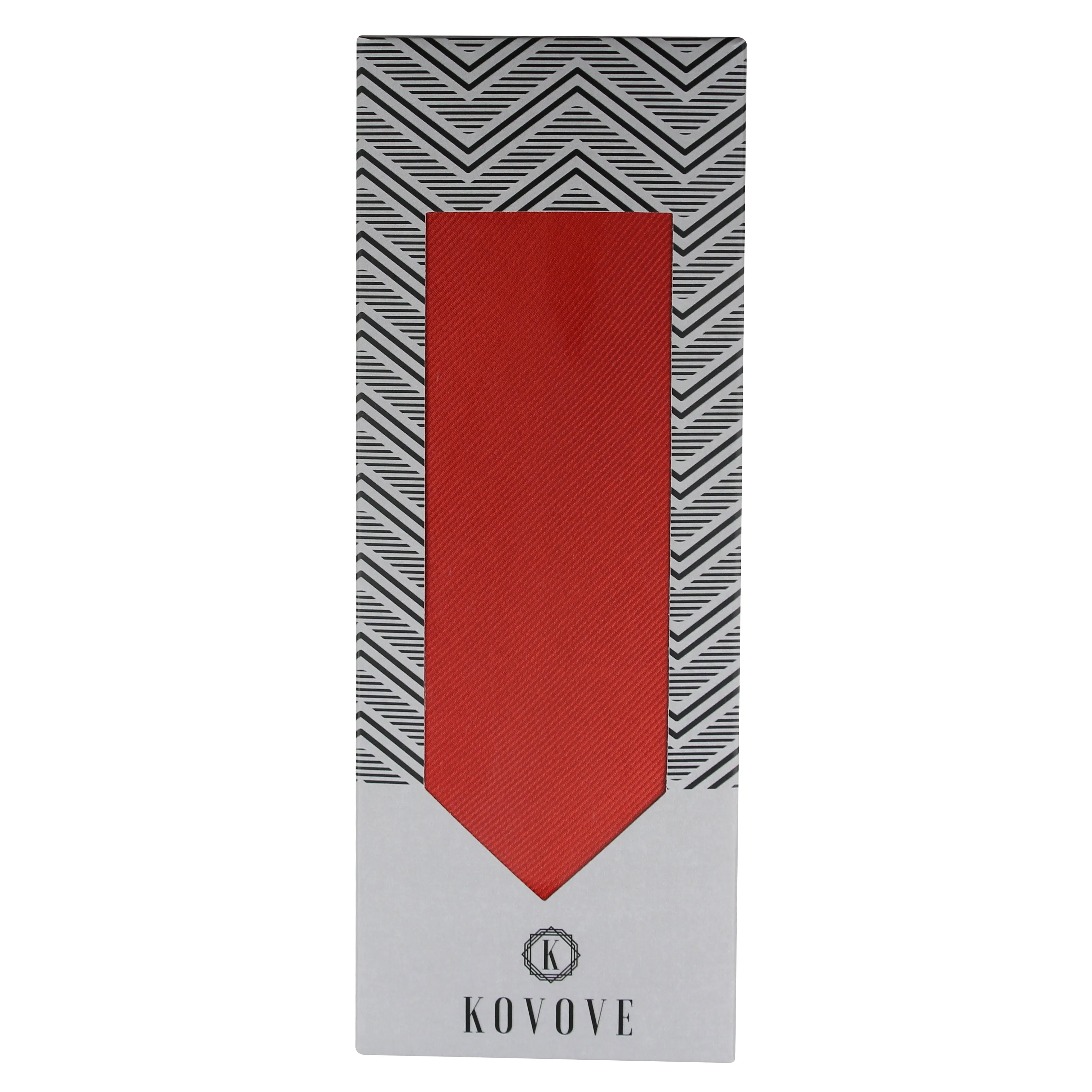 Kovove The Elegant Self Striped Red Necktie For Men