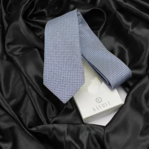 Kovove The Essentials Checkered Blue Necktie For Men