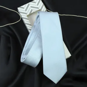 Kovove The Essentials Self Striped Blue Necktie For Men