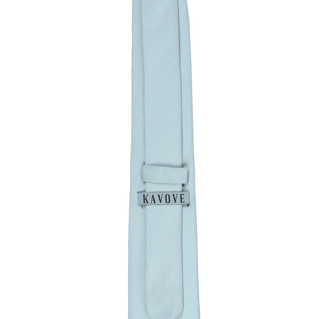 Kovove The Essentials Self Striped Blue Necktie For Men