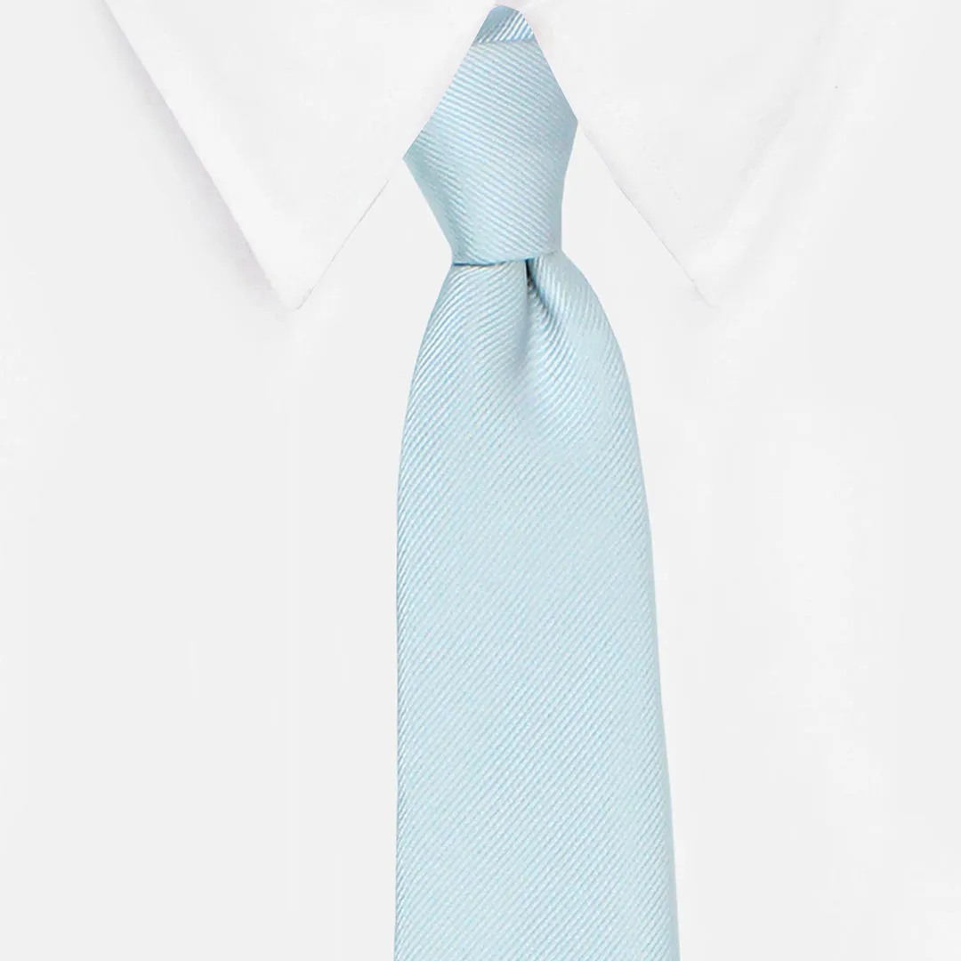 Kovove The Essentials Self Striped Blue Necktie For Men