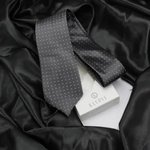 Kovove The Intellect Dash Abstract  Black Necktie For Men