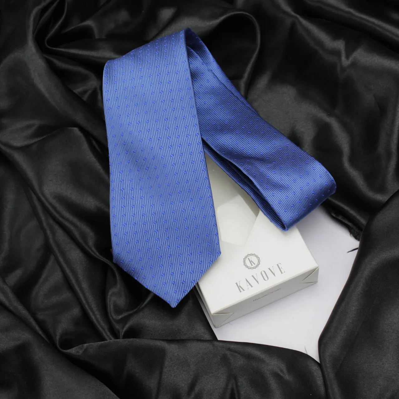 Kovove The Intellect Dash Abstract  Blue Necktie For Men