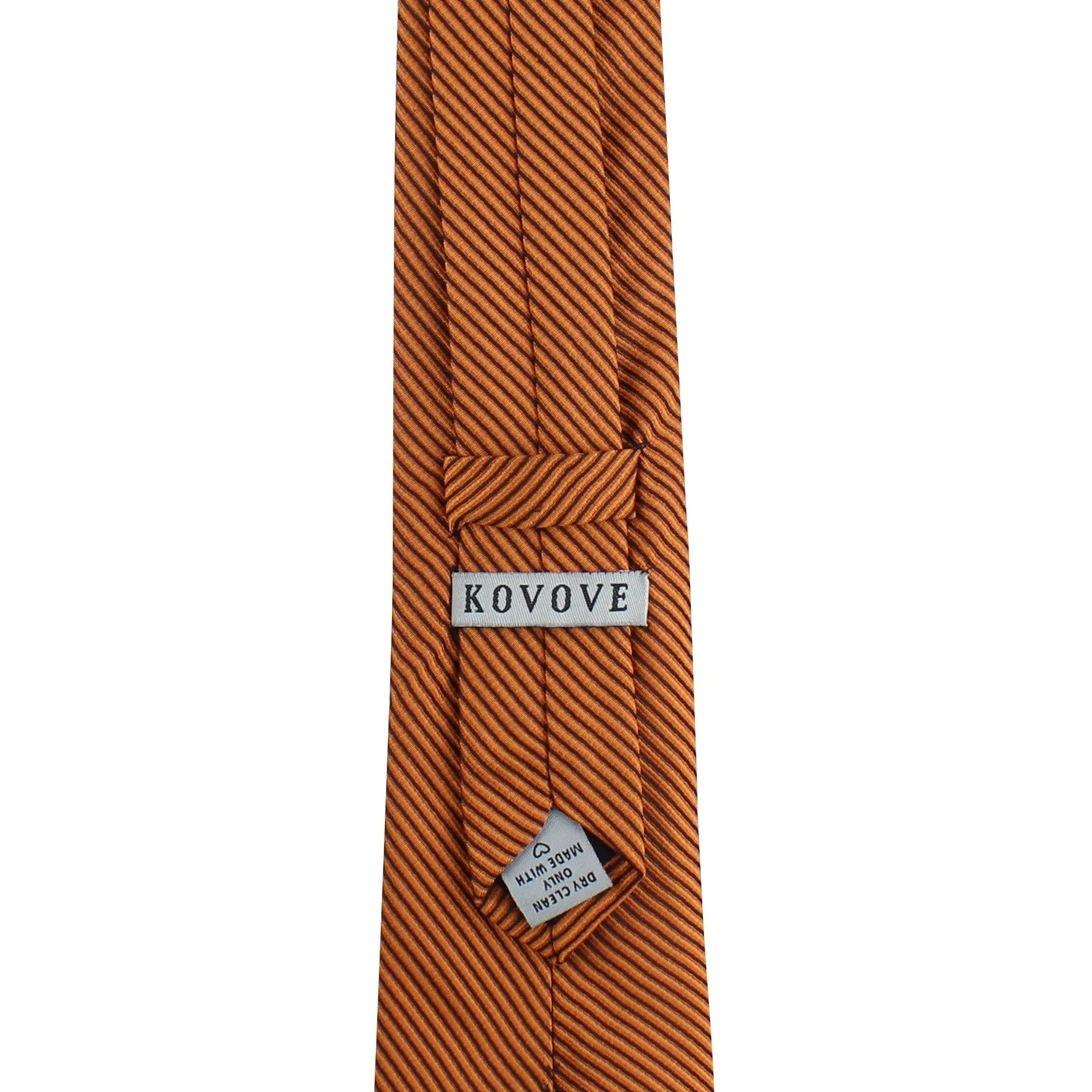 Kovove The Phoenix Striped Brown Necktie For Men