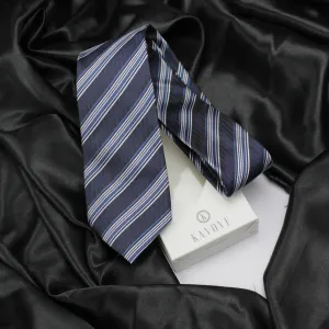 Kovove The Pleasing Striped Maroon Necktie For Men