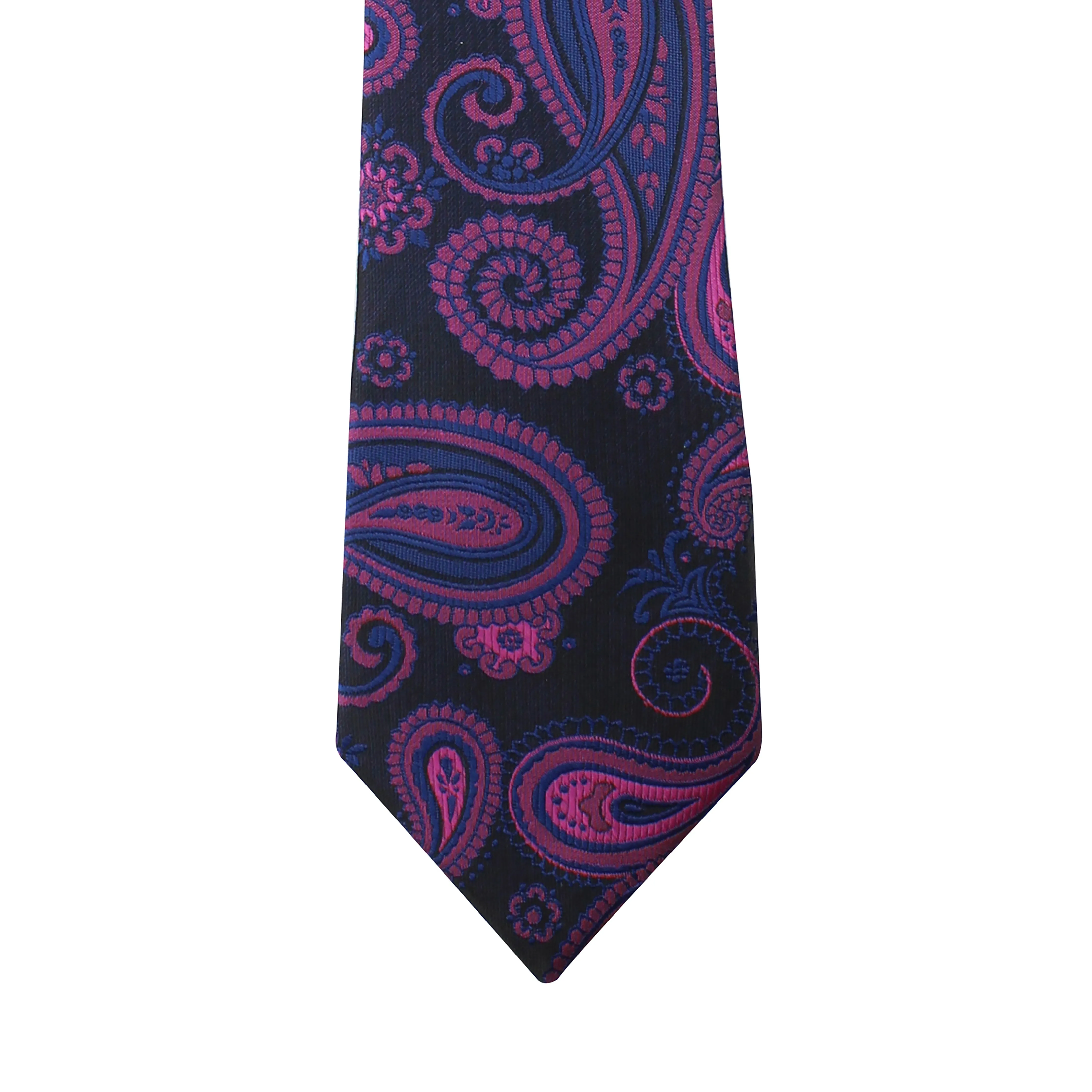 Kovove The Radiant Black Paisley Neck Tie For Men