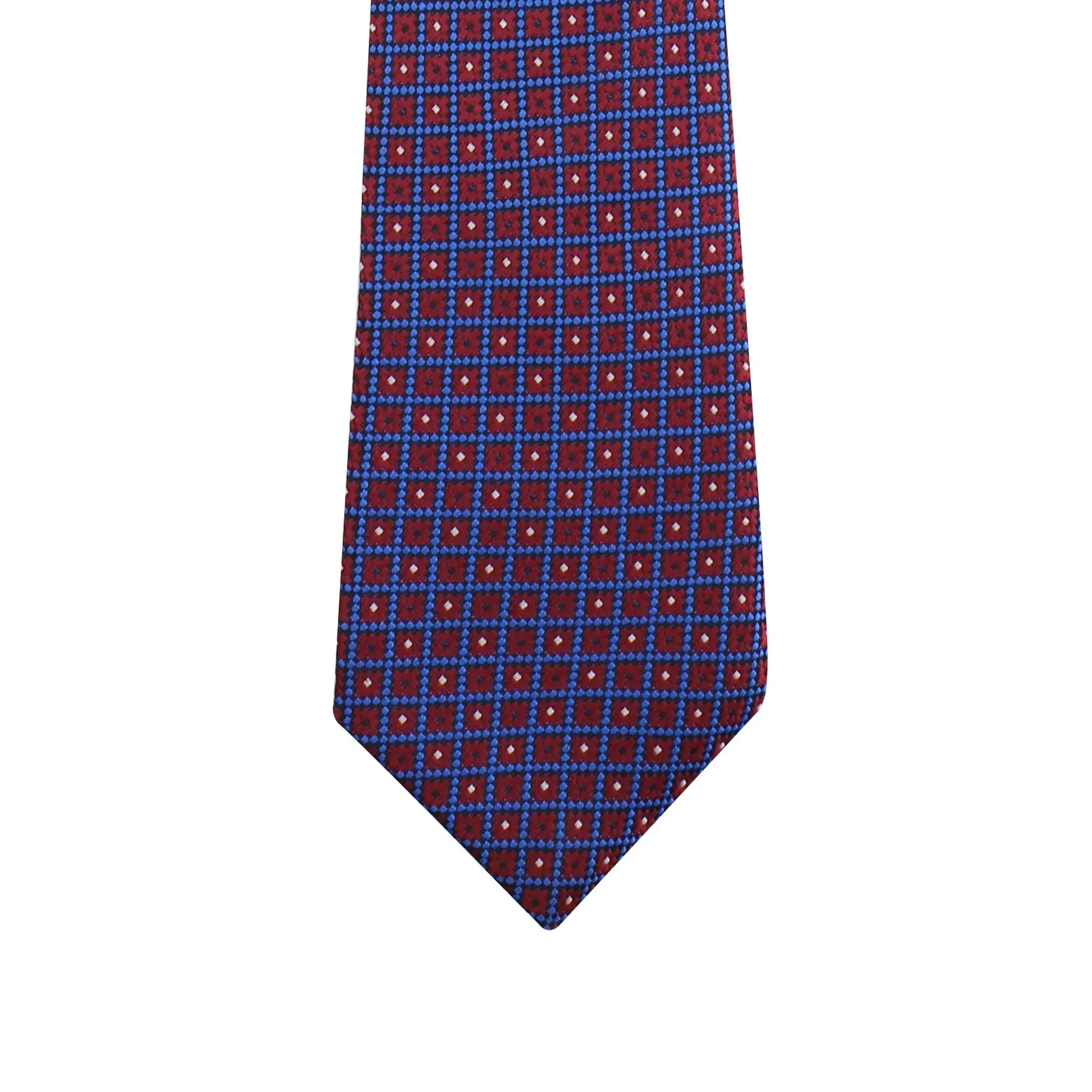 Kovove The Radiant Checkered  Maroon Necktie For Men