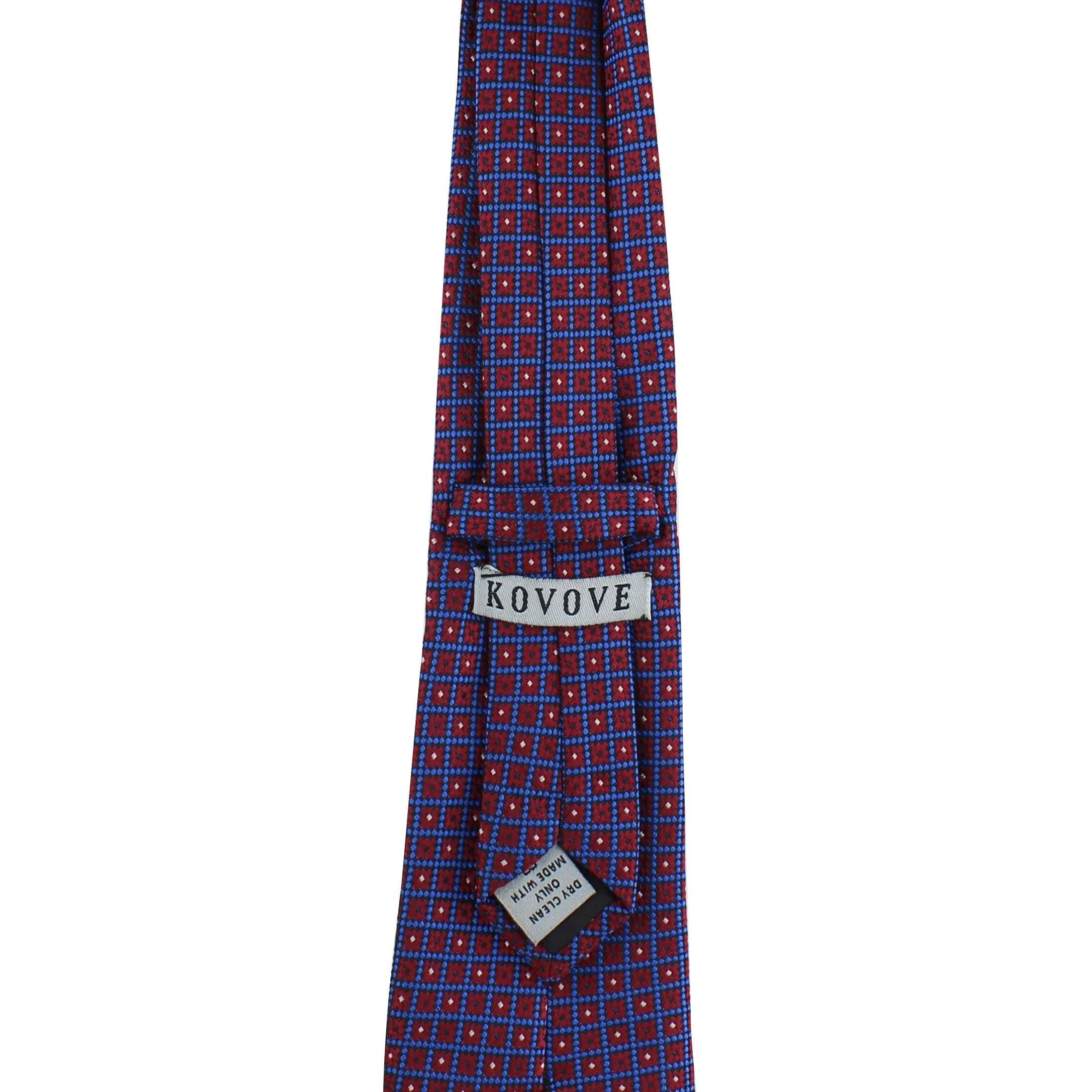 Kovove The Radiant Checkered  Maroon Necktie For Men