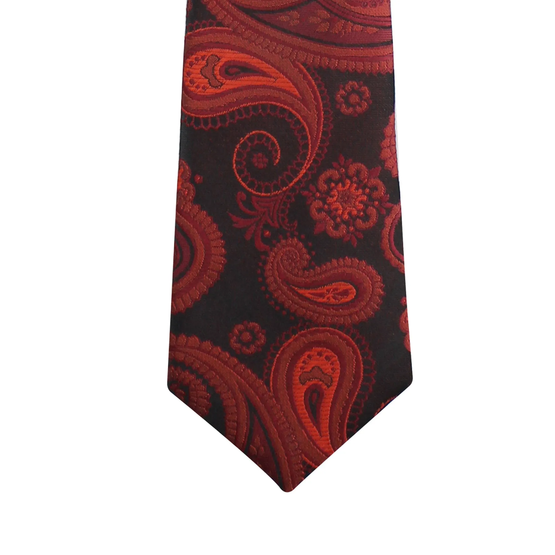 Kovove The Royal Paisley Maroon Necktie and Pocket Square Gift Box