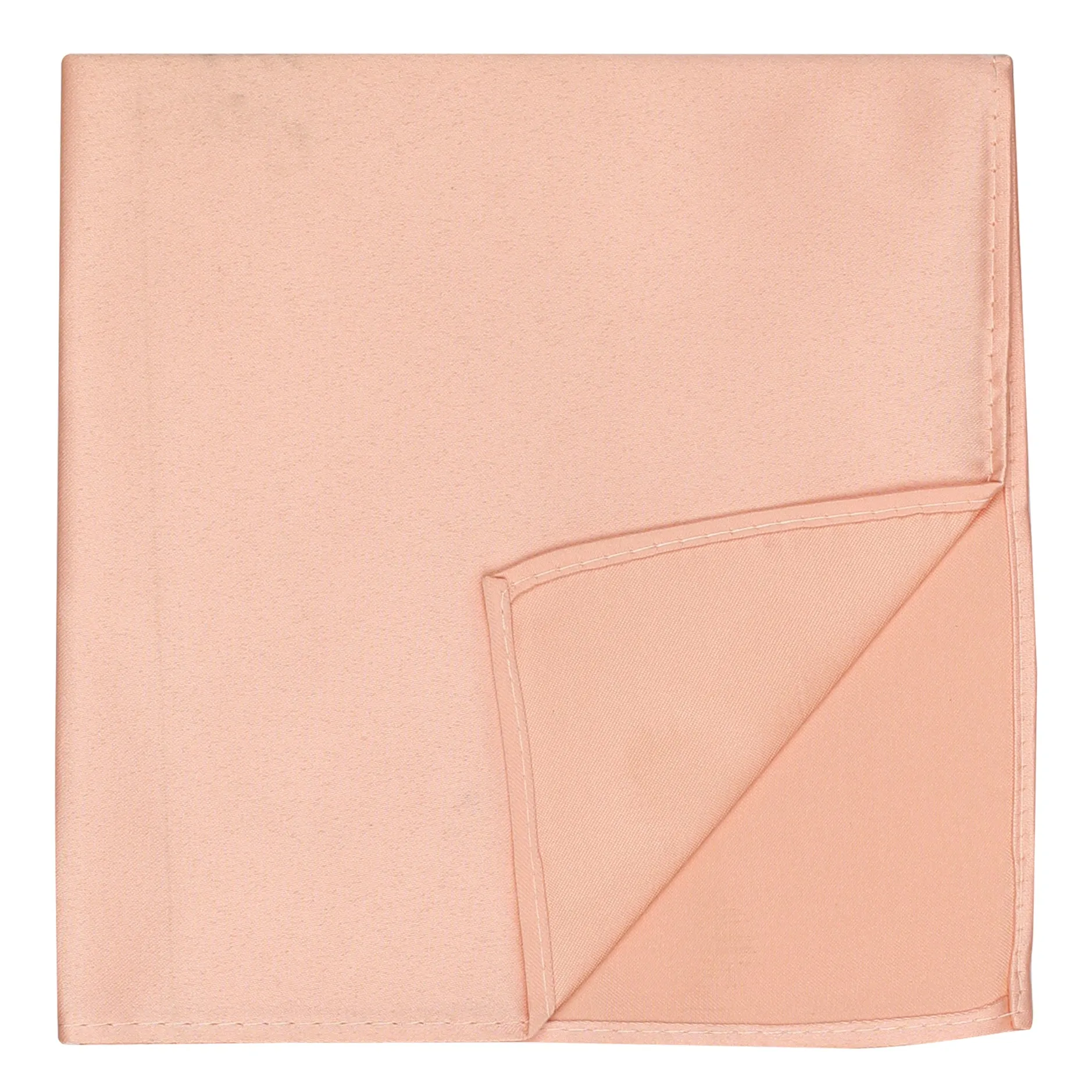 Kovove The Solid Essentials Peach Pocket Square For Men