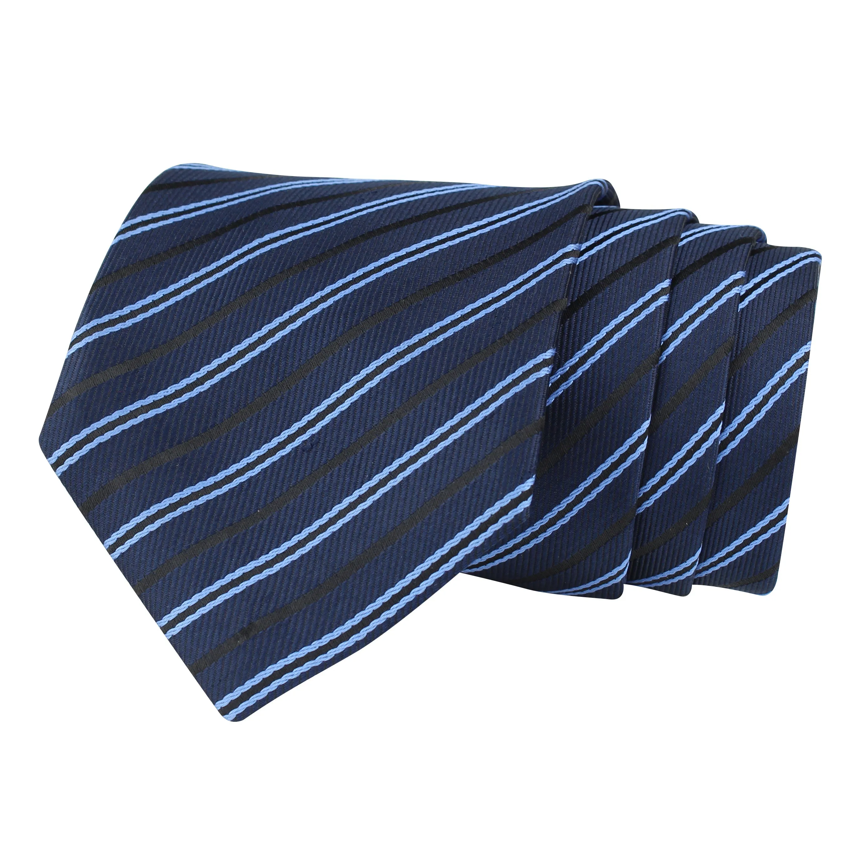 Kovove The Striped Treat Blue Necktie For Men