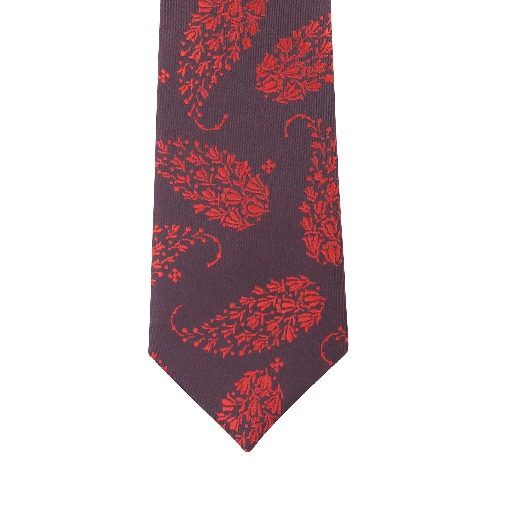 Kovove The Twining Paisley Maroon Necktie For Men