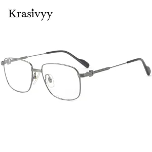 Krasivyy Mens Full Rim Square Titanium Eyeglasses Kr0294o