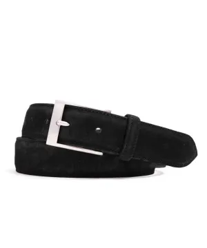 Kreis Suede Belt in Black