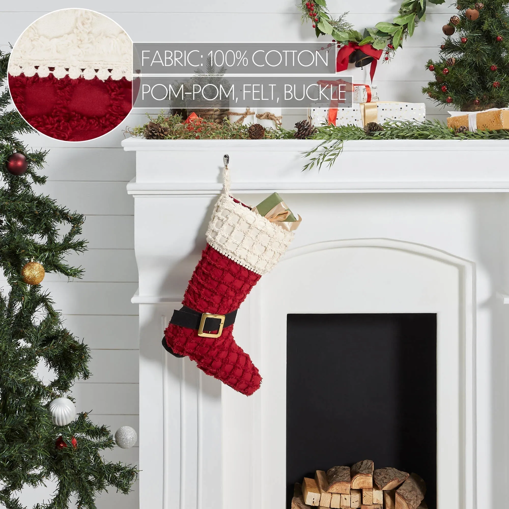 Kringle Chenille Boot Stocking