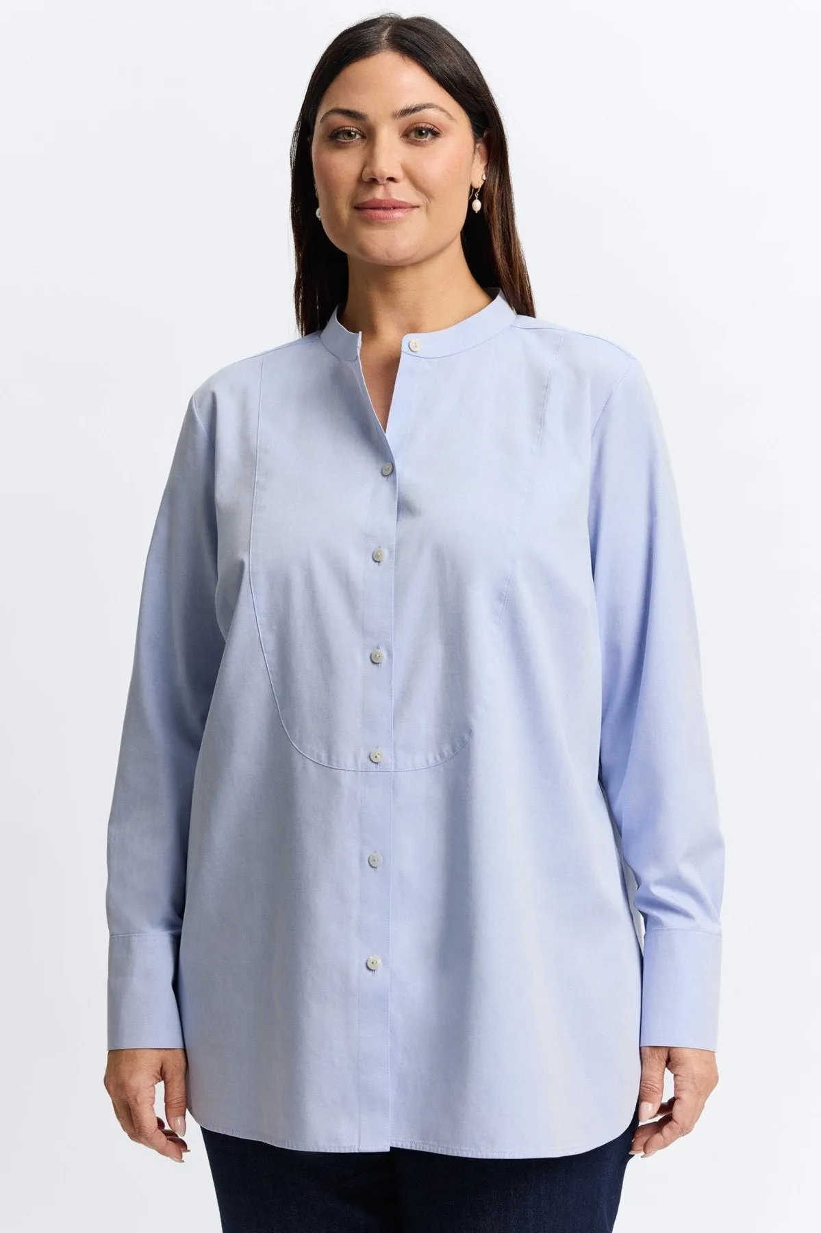 Kris Plus Pinpoint No Iron Tuxedo Bib Tunic