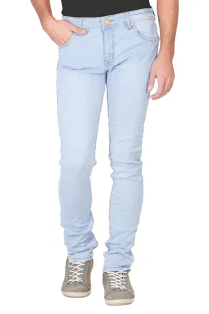 KROSSSTITCH Men's Slim Fit Denim Light Blue Jeans