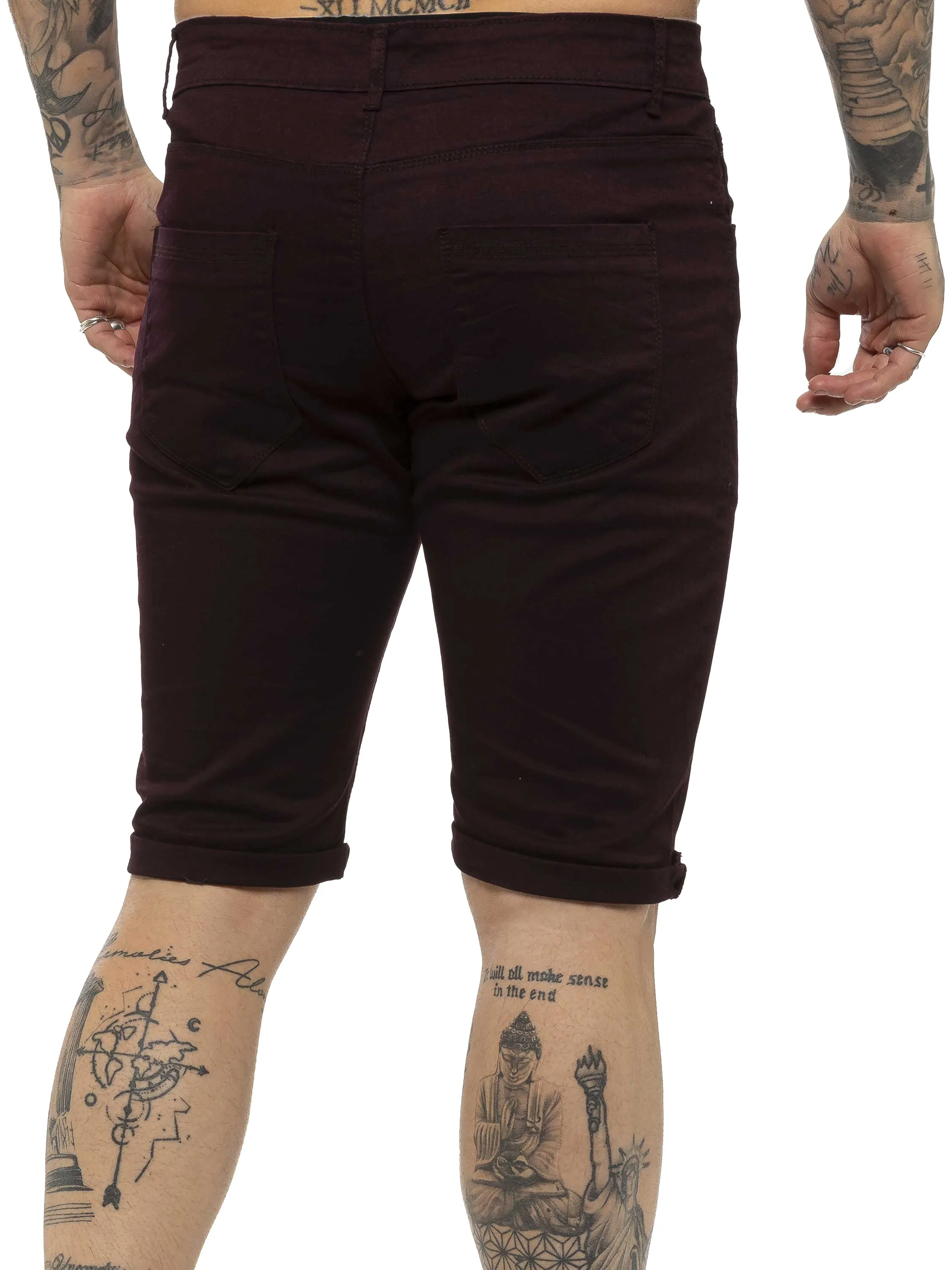 Kruze | Mens Slim Fit Chino Shorts