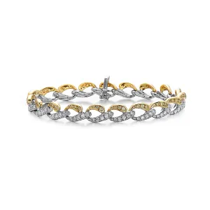 Krypell Collection Diamond Link Bracelet