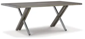 Krystanza - Weathered Gray - Rectangular Dining Room Table