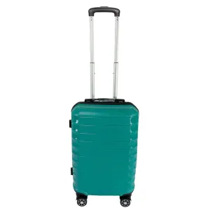 Kuber Industries 24inch Strong & Lightweight Cabin Trolley Bags with 360 Degree Rotating Wheels | Expandable Carry-On Cabin Luggage Suitcase | Bags for Travelling | PP103024OGRN-Sea Green