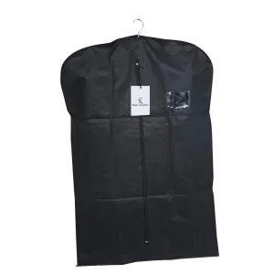 Kuber Industries 3 Piece Non Woven Coat Cover, Black (CTKTC2434)