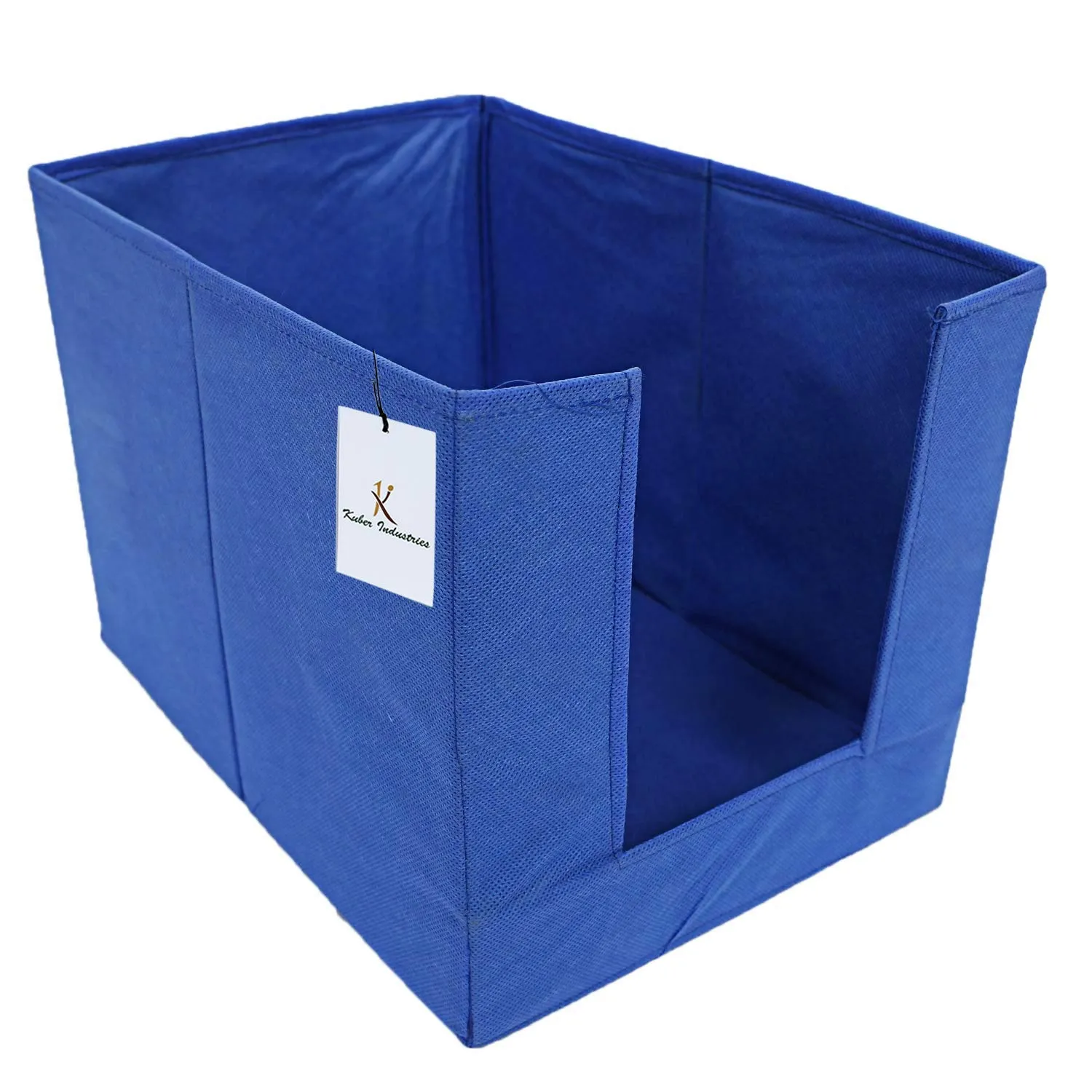 Kuber Industries 3 Piece Non Woven Shirt Stacker Wardrobe Organizer Set, Blue-CTKTC031847