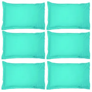 Kuber Industries Breathable & Soft Cotton Pillow Cover for Sofa, Couch, Bed - 29x20 Inch, Set of 6 (Green)