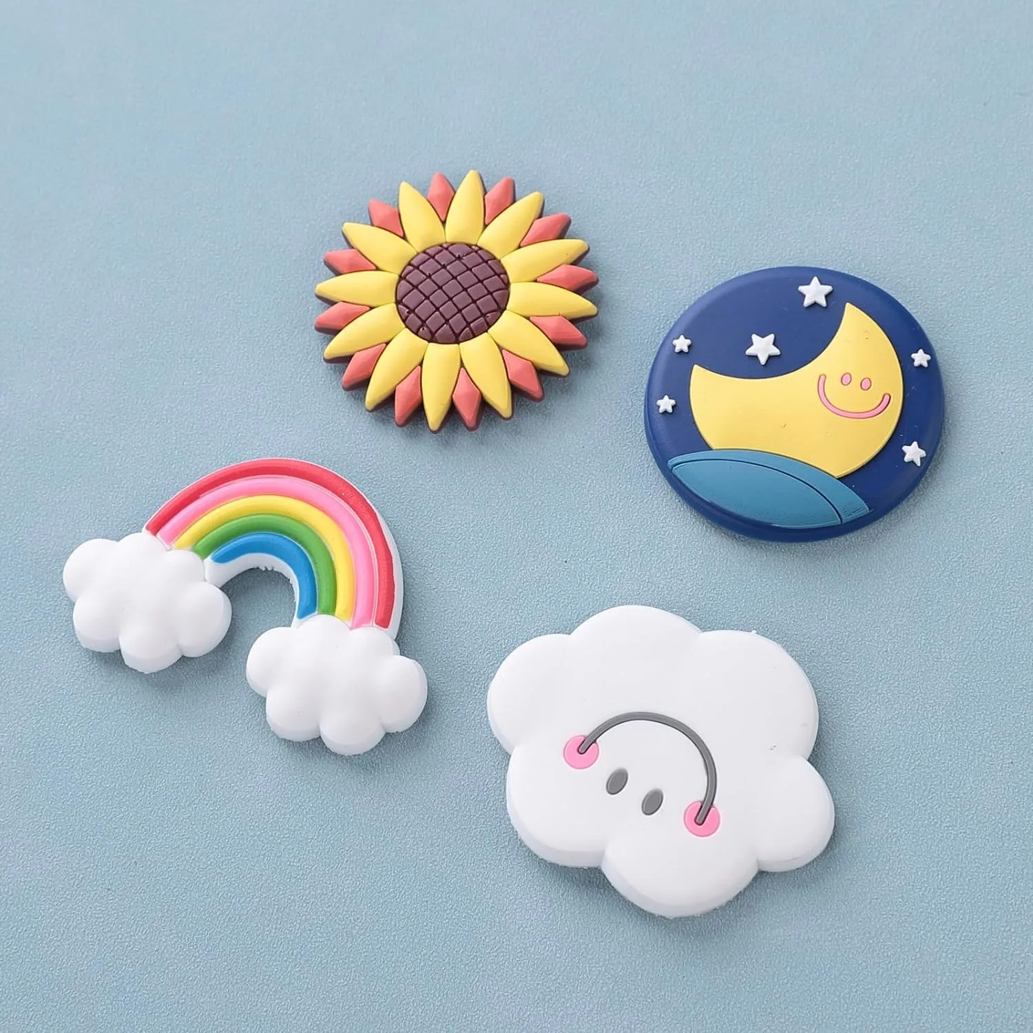 Kuber Industries Cute Sky Shape Fridge Magnets|Home Décor|Best Souvenir Gift|Pack of 16|Multi|