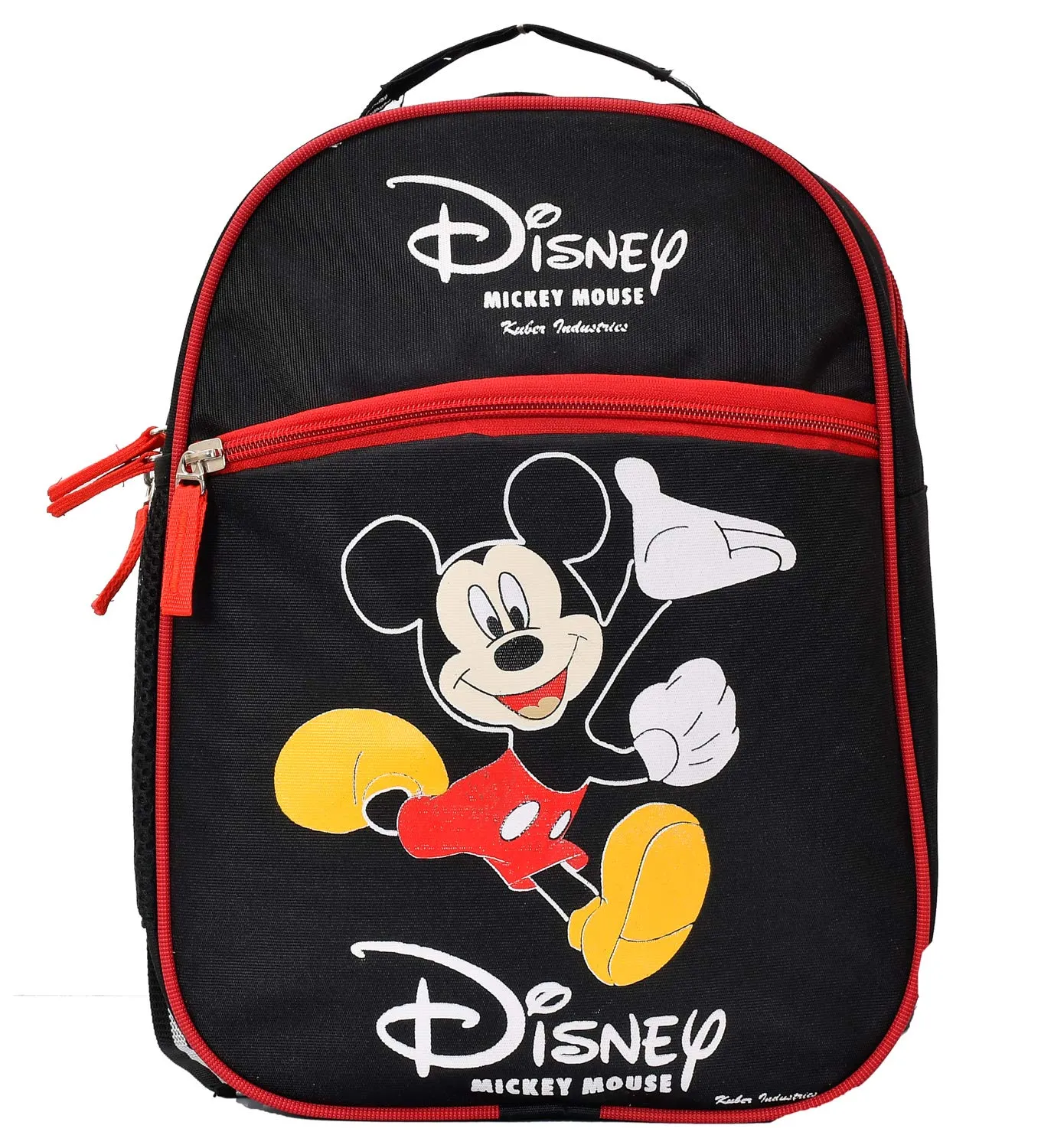 Kuber Industries Disney Print Unisex School Bag|Kids School Backpack|School Bag For Girls, Boys|Disney Mickey Mouse Print 14 inch|Black