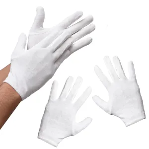 Kuber Industries Gloves | Cotton Summer Gloves | Protection From Sun Burns | Dust | Pollution | Gloves For Women | Gloves For Men | 2 Pair | Pack of 2 | White