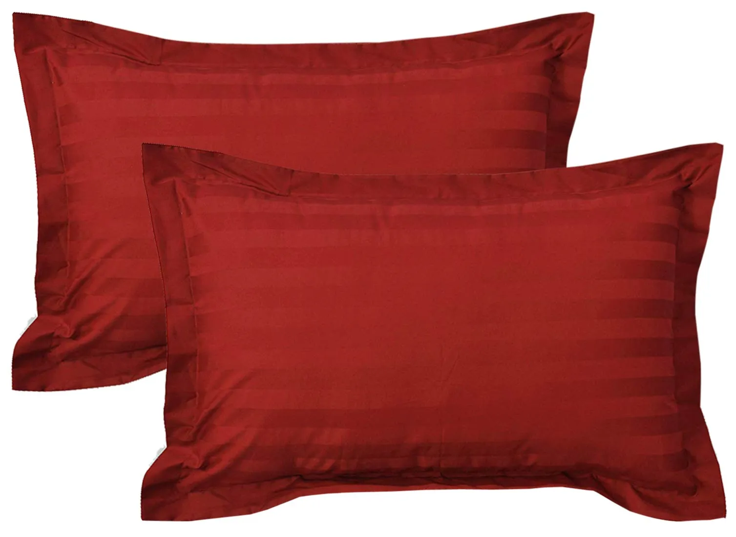 Kuber Industries Lining Design Breathable & Soft Cotton Pillow Cover/Protector/Case- 18x28 Inch, Set of 6 (Red)-HS43KUBMART26789,Standard