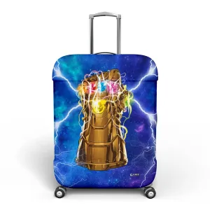 Kuber Industries Marvel The Infinity Gauntlet Luggage Cover | Polyester Travel Suitcase Cover | Washable | Stretchable Suitcase Protector | 22-26 Inch | Medium | Sky Blue