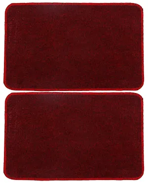 Kuber Industries Microfiber Anti Slip 2 Pieces Door Mat 22"x14", Red - CTKTC21875