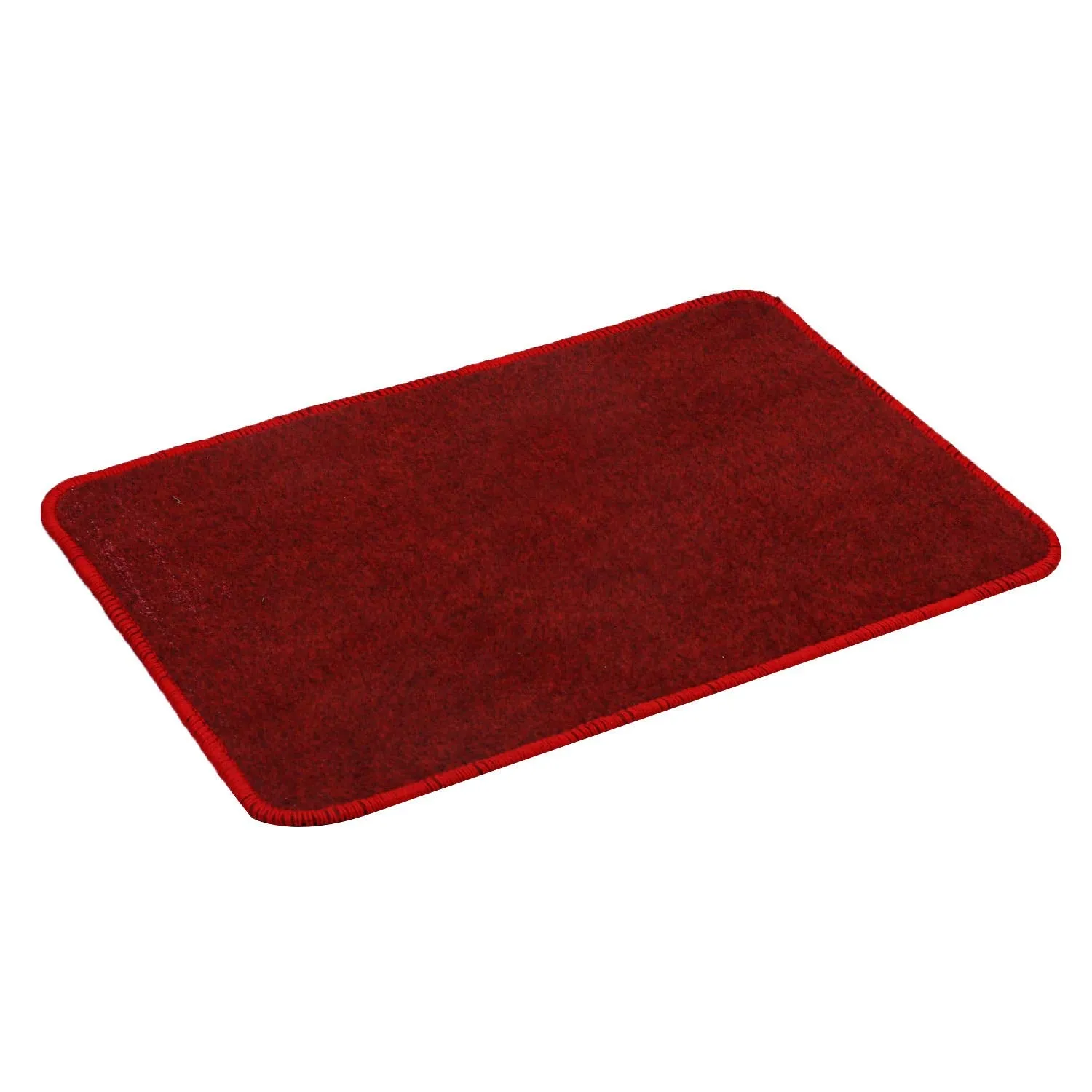 Kuber Industries Microfiber Anti Slip 2 Pieces Door Mat 22"x14", Red - CTKTC21875