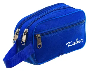 Kuber Industries Multipurpose Canvas Toiletry Travel Shaving Kit,(Royal Blue) - CTKTC031461