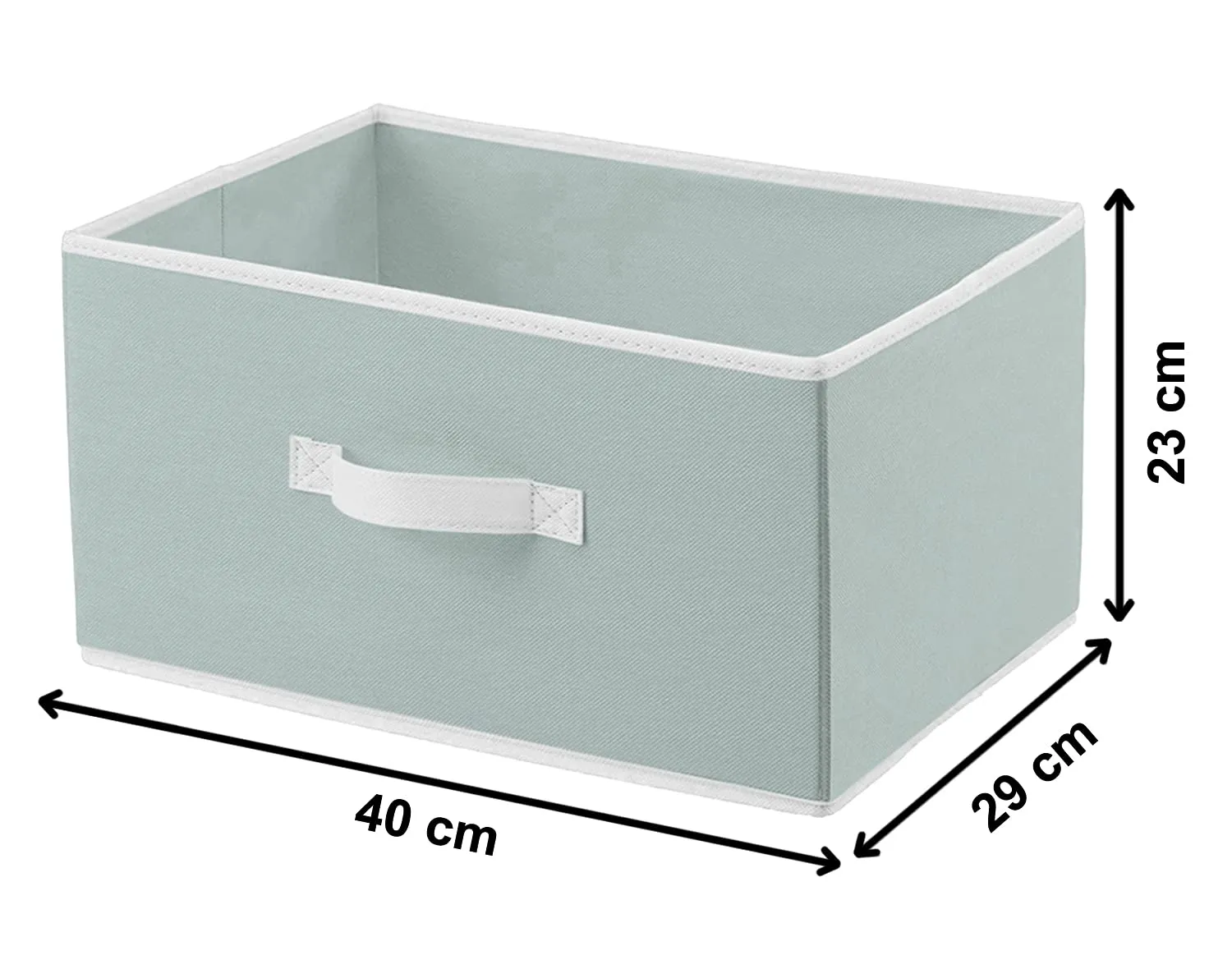 Kuber Industries Multipurposes Flodable Storage Box|Drawer Storage and Cloth Organizer|Storage Box For Toys|Storage Box Gor Clothes|Pack of 2 (Grey)