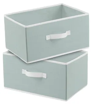 Kuber Industries Multipurposes Flodable Storage Box|Drawer Storage and Cloth Organizer|Storage Box For Toys|Storage Box Gor Clothes|Pack of 2 (Grey)